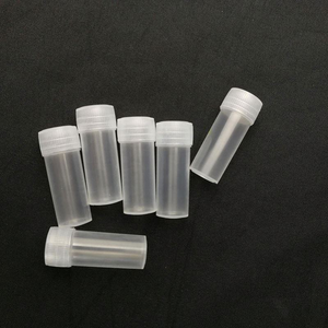 <b>Clear</b> <b>Plastic</b> Vials 5ml Screw Cap Cylinder Shape PP Material Chemical Storage <b>Container</b> - Product Image 6