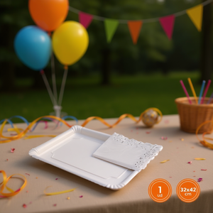 Disposable Paper Tray 32x42 Cm Eco Friendly Recyclable Party Use - Product Image 2