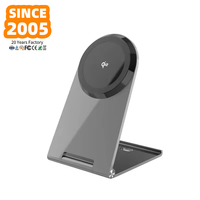 Chargeur sans fil magnétique pliable QI2.0 SDL à vente chaude, support de charge rapide 15W, alliage d'aluminium, port Type-C pour bureau, écouteurs