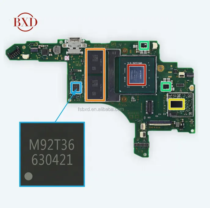 M92T36 כוח ניהול IC שבב עבור מתג IC חילוף חלק עבור מתג M92T36 IC שבב עבור Nintendo מתג קונסולה