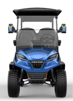 Voiturette de golf électrique avec système antivol, 4 places, autonomie de 70-90 km, idéale pour la famille et la patrouille des terrains