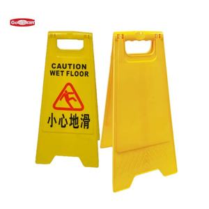 24 \ "personalizable impreso amarillo PP marco de plástico señal de advertencia impermeable alerta de seguridad plegable y duradero - Product Image 6