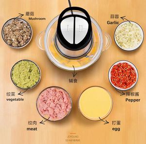 Fabriqué en Chine meilleur <span class=keywords><strong>pas</strong></span> <span class=keywords><strong>cher</strong></span> en acier inoxydable petit <span class=keywords><strong>mini</strong></span> robot culinaire <span class=keywords><strong>hachoir</strong></span> 2l 3l <span class=keywords><strong>hachoir</strong></span> de cuisine hachoirs à viande électriques à usage domestique - Product Image 4
