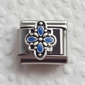 Bracelet à Breloques Italien DIY en Acier Inoxydable 304 Brillant, Bracelet Élastique Émail Vintage - Product Image 3