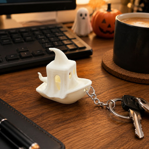 Porte-clés pendentif <span class=keywords><strong>bateau</strong></span> fantôme imprimé en 3D, décoration artisanale pour l'ambiance d'Halloween, cadeau - Product Image 2