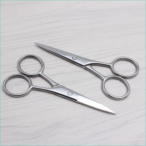 Recortador de vello nasal de acero inoxidable, pequeño recortador de barba portátil para hombres, recortador de vello púbico - Product Image 3