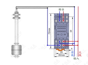 Nhà Máy SUS304 không có hoặc NC báo động cao hoặc thấp mực nước chuyển đổi điện tử mực nước nóng cảm biến <span class=keywords><strong>Float</strong></span> chuyển cho kiểm soát mức độ - Product Image 3