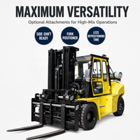 Chariot élévateur GPL de 7 tonnes pour la manutention du bois en entrepôt métallique, terminal portuaire, certifié KUBOTA EPA Euro 5