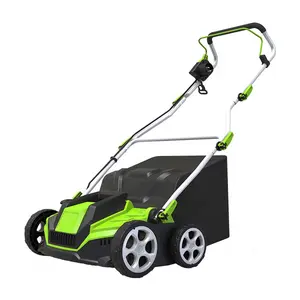 Vertak 1300W Electric Garden Scarifier Cutter Machine 2 in 1 Corded Lawn Dethatcher