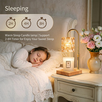 Lampe chauffe-bougie esthétique 2-en-1 avec veilleuse pour la Saint-Valentin, la Fête des Mères, ou comme cadeau de pendaison de crémaillère