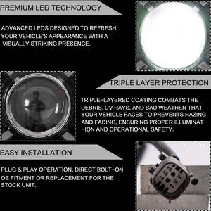 Envío gratuito a PR 18-20 para Wrangler faros LED w/azul a DRL Bar 55112878AE 55112879AE - Product Image 5