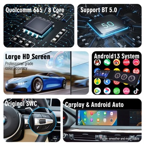Navihua Dual Screen Android Car Radio DVD <b>Player</b> Audio Multimedia Gps Navigation New for BMW X5 X6 F15 F16 2014-2017 NBT System - Product Image 6