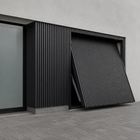 Porte de garage en verre dépoli moderne de nouveau style pour l'alliage de certificat d'UL du Japon Royaume-Uni