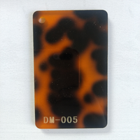 Feuille acrylique jaune en acide acétique à grain léopard, effet écaille de tortue, découpée au laser pour mur