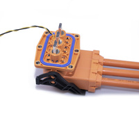 Prise de charge électrique CC haute tension HVIL, type angle, 50 mm², 250A-300A, 3 broches, pour véhicules électriques, matériau PA66, 40-140°C