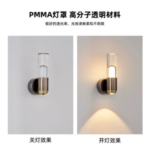 โคมไฟติดผนังสไตล์นอร์ดิกมินิมอลสำหรับห้องนั่งเล่น ห้องนอน โคมไฟตกแต่งผนังยอดนิยมสำหรับตกแต่งพื้นหลัง - Product Image 6