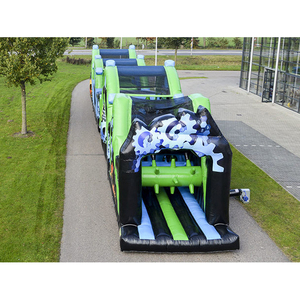 Khóa Đua Bơm Hơi Moonwalk Dài 30M Dành Cho Người Lớn Và Trẻ Em Giải Trí Với Con Lăn Lớn Để Chơi Thăng Bằng - Product Image 2