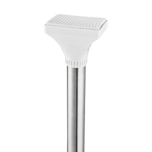 <span class=keywords><strong>Étagère</strong></span> multifonctionnelle en acier inoxydable du <span class=keywords><strong>sol</strong></span> au <span class=keywords><strong>plafond</strong></span>, sans perçage, réglable, avec barre de tension / tringle à vêtements - Product Image 2