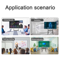 Pantalla Inteligente para Videoconferencias con Cámara 4K, Micrófono con Reducción de Ruido por IA, Sistema Dual Android y Windows, Compatible con Zoom para Oficina