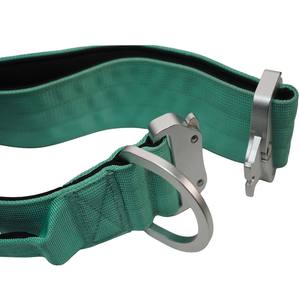 Collier pour chien en nylon vert clair réglable avec rubans, design moderne, tissu rembourré confortable, boucle en alliage d'aluminium argenté avec anneau en D pour - Product Image 4