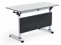 Bureau d'étudiant mobile en métal, style minimaliste moderne, pliable, pour la maison ou le bureau