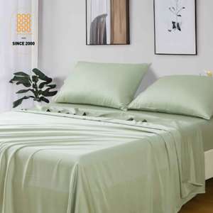 Set Sprei Modern Berbahan Viscose Bambu 100% yang Lembut dan Bernapas, dengan Kantong Dalam, Bersertifikasi OEKO-TEX Antibakteri, 4-Piece 230TC - Product Image 1