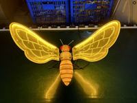 Lumière LED dynamique en forme d'abeille, étanche IP65, pour l'extérieur, les visites nocturnes, les parcs à thème, l'éclairage paysager, lumière électrique en forme d'abeille simulée