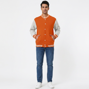 Comfortable Slim Fit Varisty <b>Jacket</b> for <b>Men</b> and Casual Wear Best Design <b>Long</b> Winter Wear High Quality Varisty <b>Jacket</b> - Product Image 1