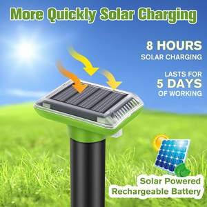 OEM Amz Top Vente Haute Qualité <span class=keywords><strong>Efficace</strong></span> À Énergie Solaire Repousser Gopher Vole Rongeur Souris Taupe <span class=keywords><strong>Serpent</strong></span> <span class=keywords><strong>Répulsif</strong></span> 2/4/6pack 600 m² - Product Image 3