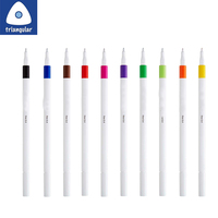 Stylo feutre triangulaire coloré à pointe fine 0,4 mm, à base d'eau, pour le bullet journaling, le scrapbooking et le dessin