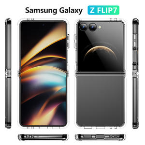 <span class=keywords><strong>Coque</strong></span> de téléphone portable acrylique transparente simple pour Samsung Galaxy <span class=keywords><strong>Z</strong></span> Flip 7 6 5 4 <span class=keywords><strong>3</strong></span> fois <span class=keywords><strong>coque</strong></span> rigide transparente - Product Image 2