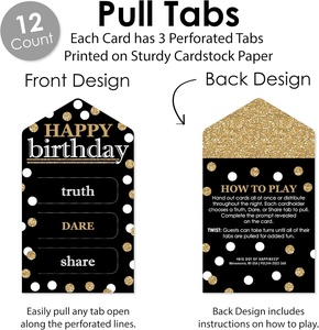 Personalizado Juego de Fiesta de Acción de Gracias Pickle Cards Pull Tab Card Gold Pattern Break Open Pickle Cards Share Pull Tabs - Product Image 3