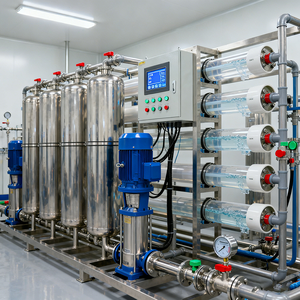 Purificateur d'eau par osmose inverse industriel avec pompe et PLC, capacité de 1 à 10 m³/h, productivité de 2000 L/h, garantie d'un an - Product Image 2