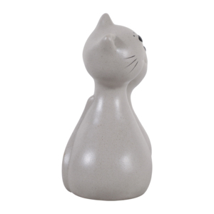 Figurine de chat assis mignonne, sculpture moderne en grès, décoration pour la maison, la salle de bain, l'étagère, le bureau, le salon - Product Image 3