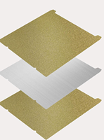 Plaque de construction en acier à ressort PEI à double texture, feuille PEI flexible double face pour lit chauffant d'imprimante 3D
