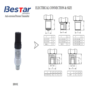 4~20mA/0-10V CE-Zertifizierter Edelstahl-Sensor -1bar~0~25bar 0,5%FS Korrosionsbeständiger Drucktransmitter mit PTFE-Membran - Product Image 2