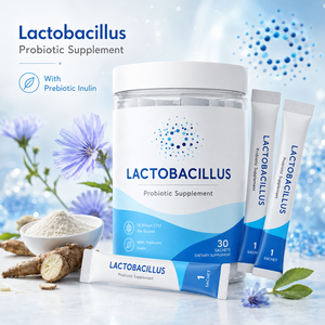 Nouveaux compléments alimentaires de probiotiques lyophilisés Lactobacillus Salivarius Casei Bifidobacterium Lactis en poudre pour adultes - Soutien immunitaire - Product Image 3