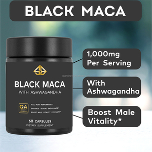 Suplemento Orgánico de Maca Negra y Ashwagandha para el Alivio del Estrés, Mejora de la Energía, Apoyo al Estado de Ánimo y al Sistema Inmunitario, 60 Cápsulas - Product Image 3