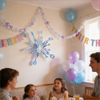 Nouveau ballon en aluminium de 20 pouces en forme de feu d'artifice, décoration colorée pour fête d'anniversaire d'enfants