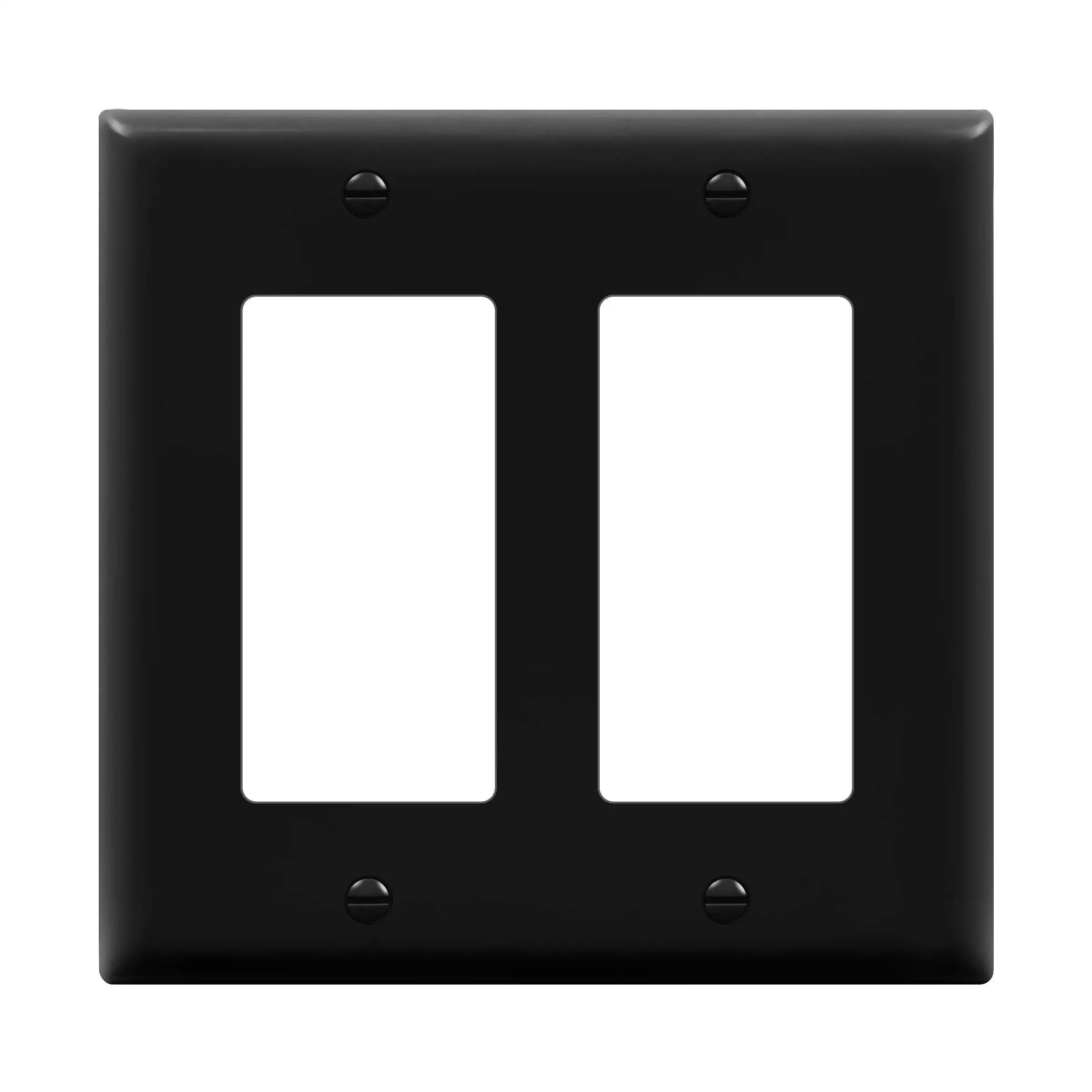 1-6 Gang Duplex PC Kunststoff Wand steckdosen schalter Steckdosen abdeckung Schwarze Auslass abdeckplatte