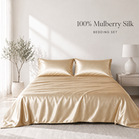 Draps de lit en soie de mûrier pure chinoise 19 momme 100% sur mesure 16/19/22/25 mm, vente en gros, pour le printemps et l'automne