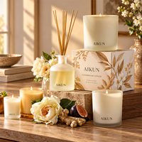 AIKUN – Ensemble diffuseur à bâtonnets d'huiles essentielles naturelles sans alcool, support OEM/ODM, vente en gros pour événements et cadeaux d'entreprise