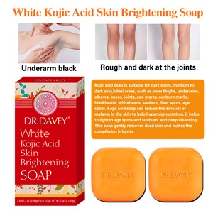 Savon en barre hydratant et éclaircissant à la rose de Dr <span class=keywords><strong>Davey</strong></span>, enrichi en acide kojique - Product Image 1