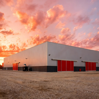 Entrepôt en structure métallique préfabriquée sur mesure à faible coût, conception moderne, bâtiment de stockage robuste en acier, usine