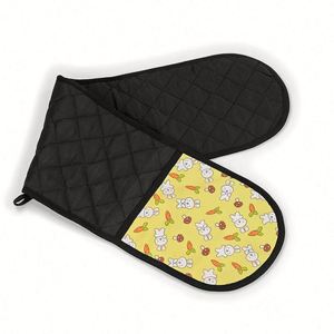 Double <b>Oven</b> Mitts or Gloves Custom Animal Design Durable Cotton Polyester for BBQ <b>Camping</b> and Home Cooking - Product Image 4
