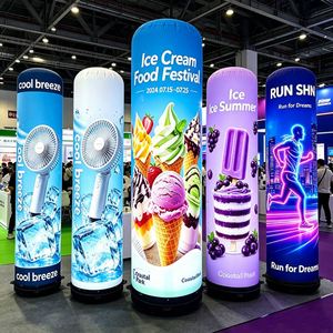 Customized Logo LED <b>Lighting</b> Promotional Activity Premium Quality Advertising Inflatable Foldable Easy-Transport Reliable Pillar - Product Image 1