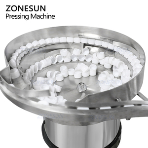 ZONESUN ZS-PG01 Vertical Automatic Bottles <strong>Capping</strong> Pressing <strong>Machine</strong> With Vibratory Bowl - Product Image 4