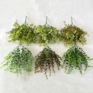 Fleurs artificielles Meiyu Craft, bouquet d'eucalyptus et de feuilles d'érable, 30cm-100cm, décoration de mariage et de maison, verdure - Product Image 4
