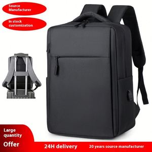 Sac à dos multifonctionnel pour homme, grande capacité, pour ordinateur portable, voyage, école, affaires, personnalisable, en tissu Oxford - Product Image 3