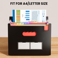 Organizador de Archivos Tipo Acordeón con 13 Bolsillos, Carpetas Expandibles para Archivos